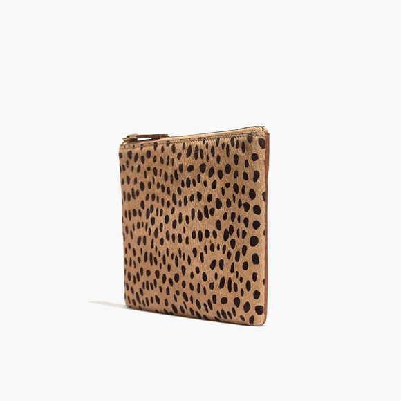 Madewell The Leather Pouch Clutch in Printed Calf - Picture 3 of 6